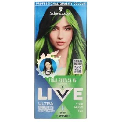 Schwarzkopf Vivid Green Haarfarbe - Dauerhafte, Leuchtende Farbe Schwarzkopf Vivid Green Haarfarbe - Dauerhafte, Leuchtende Farbe