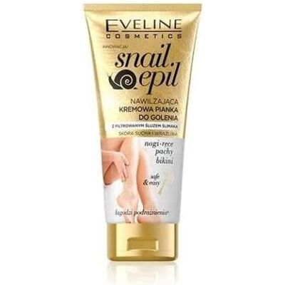 Eveline, Rasierschaum + Rasiergel, Snail Epil Moisturizing Creamy Piano For Hair Removal From Snail Mucus To Score Dry And (175 ml, Rasierschaum) Eveline, Rasierschaum + Rasiergel, Snail Epil Moisturizing Creamy Piano For Hair Removal From Snail Mucus To Score Dry And (175 ml, Rasierschaum)