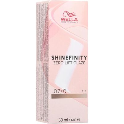 Wella, Haarfarbe, Professionals Shinefinity 070 60ml Hair Colour (Hellbraun) Wella, Haarfarbe, Professionals Shinefinity 070 60ml Hair Colour (Hellbraun)
