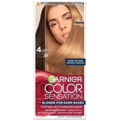 Garnier, Haarfarbe, Color Sensation Hair Color Cream Hl3 Honey Blonde 112ml (Honigblond) Garnier, Haarfarbe, Color Sensation Hair Color Cream Hl3 Honey Blonde 112ml (Honigblond)