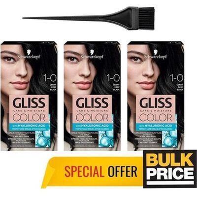 Schwarzkopf Gliss Color Głęboka Czerń - Haarfärbemittel Schwarzkopf Gliss Color Głęboka Czerń - Haarfärbemittel