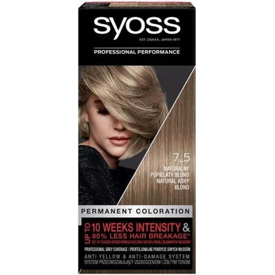 Syoss Natürlicher Aschblond - Dauerhafte Haarfarbe Syoss Natürlicher Aschblond - Dauerhafte Haarfarbe