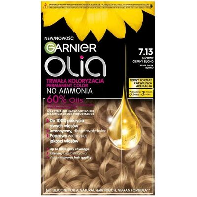 Garnier, Haarfarbe, Olia (7.13 Beige Dunkelblond) Garnier, Haarfarbe, Olia (7.13 Beige Dunkelblond)