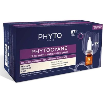 Phyto Phytocyane Haarausfall-Behandlung für Frauen - 12 Ampullen 5ml Phyto Phytocyane Haarausfall-Behandlung für Frauen - 12 Ampullen 5ml