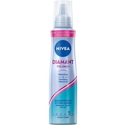 NIVEA, Haarschaum, Diamond Volume Styling Mousse (Volumenschaum, 150 ml) NIVEA, Haarschaum, Diamond Volume Styling Mousse (Volumenschaum, 150 ml)