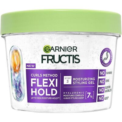 Garnier, Haargel + Haarwachs, Curls Method Flexi Hold Feuchtigkeitsspendendes Stylinggel 370 ml (Haargel, 370 ml) Garnier, Haargel + Haarwachs, Curls Method Flexi Hold Feuchtigkeitsspendendes Stylinggel 370 ml (Haargel, 370 ml)