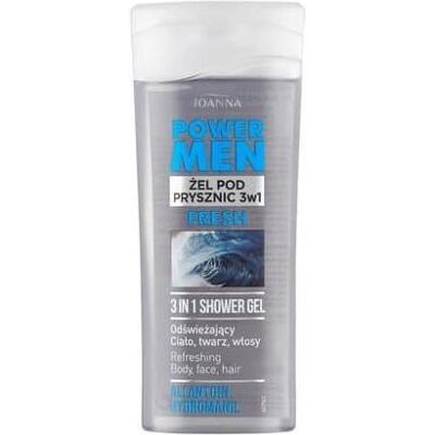 Joanna, Shampoo, Power Men Refreshing Shampoo- 3In1 Refreshing Shampoo-Gel (Flüssiges Shampoo, 100 ml) Joanna, Shampoo, Power Men Refreshing Shampoo- 3In1 Refreshing Shampoo-Gel (Flüssiges Shampoo, 100 ml)