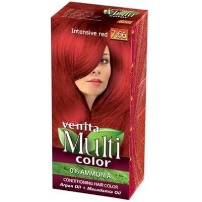Venita, Haarfarbe, Multicolor Hair Dye 7.66 Intense Red 100Ml (Intensives Rot) Venita, Haarfarbe, Multicolor Hair Dye 7.66 Intense Red 100Ml (Intensives Rot)