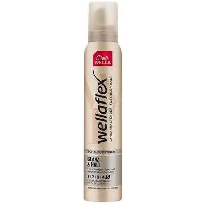 Wella, Haarschaum, Flex Shine & Hold Foam-Resistant Ultra Strong 200 Ml (Schaumfestiger, 200 ml) Wella, Haarschaum, Flex Shine & Hold Foam-Resistant Ultra Strong 200 Ml (Schaumfestiger, 200 ml)
