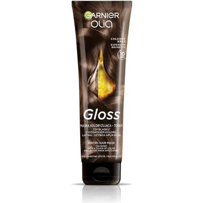Garnier, Haarfarbe, GARNIER Olia Gloss maska koloryzująca-toner do włosów Chłodny Brąz 150ml (Braun) Garnier, Haarfarbe, GARNIER Olia Gloss maska koloryzująca-toner do włosów Chłodny Brąz 150ml (Braun)