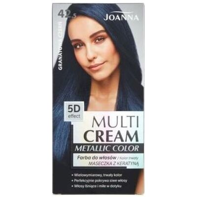 Joanna, Haarfarbe, Multi Cream Metallic Color 5D Effect Hair Dye 42.5 Navyueack (Navy Blue Red) Joanna, Haarfarbe, Multi Cream Metallic Color 5D Effect Hair Dye 42.5 Navyueack (Navy Blue Red)
