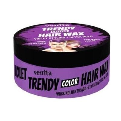 Venta, Haargel + Haarwachs, Venita Trendy Hair Wax Violet Hair Wax 75G (Haarwachs, 75 g) Venta, Haargel + Haarwachs, Venita Trendy Hair Wax Violet Hair Wax 75G (Haarwachs, 75 g)