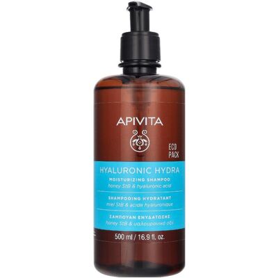 Apivita, Shampoo, Hyaluron Feuchtigkeitsspendendes Shampoo (Flüssiges Shampoo, 500 ml) Apivita, Shampoo, Hyaluron Feuchtigkeitsspendendes Shampoo (Flüssiges Shampoo, 500 ml)