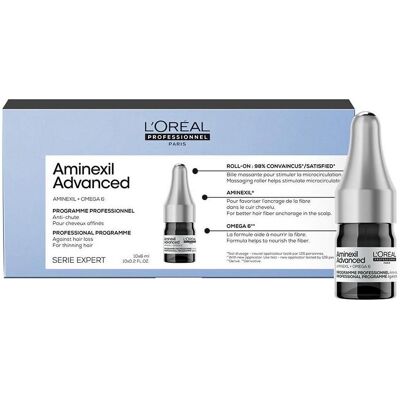 L'Oréal Professionnel, Haaröl + Haarserum, Serie Expert Aminexil Advanced (Anti-Hair Loss Ampoules, 10x6 mL) (6 ml) L'Oréal Professionnel, Haaröl + Haarserum, Serie Expert Aminexil Advanced (Anti-Hair Loss Ampoules, 10x6 mL) (6 ml)