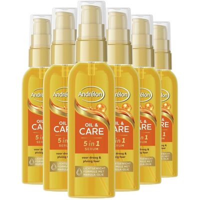 Andrélon, Haaröl + Haarserum, Siero Olio e Cura 5 in 1 (75 ml) Andrélon, Haaröl + Haarserum, Siero Olio e Cura 5 in 1 (75 ml)