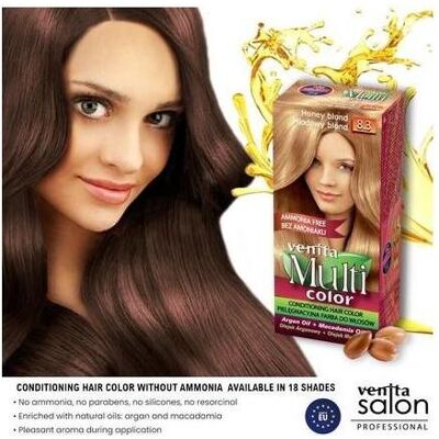 Venta, Haarfarbe, Venita Multicolor Hair Dye 4.17 Brown 100Ml (Braun) Venta, Haarfarbe, Venita Multicolor Hair Dye 4.17 Brown 100Ml (Braun)