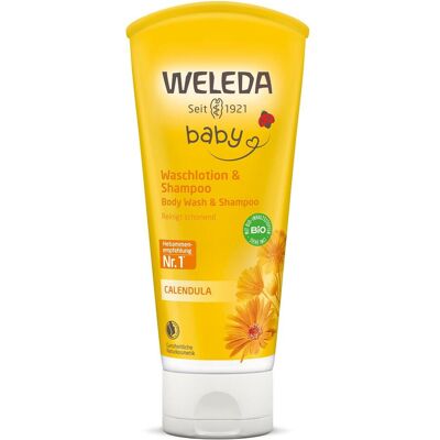 Weleda, Shampoo, Baby Calendula Shampoo And Body Wash (Flüssiges Shampoo, 200 ml) Weleda, Shampoo, Baby Calendula Shampoo And Body Wash (Flüssiges Shampoo, 200 ml)