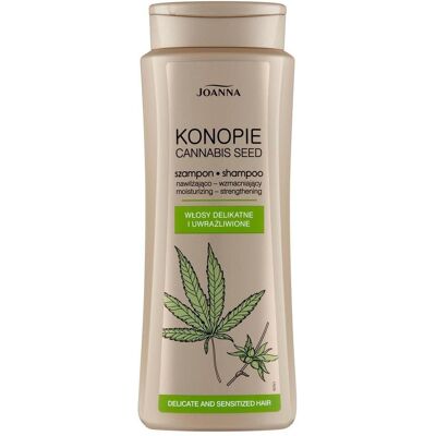 Joanna, Shampoo, Hemp Moisturizing And Strengthening Shampoo For Delicate And Sensitive Hair 400Ml (Flüssiges Shampoo, 400 ml) Joanna, Shampoo, Hemp Moisturizing And Strengthening Shampoo For Delicate And Sensitive Hair 400Ml (Flüssiges Shampoo, 400 ml)