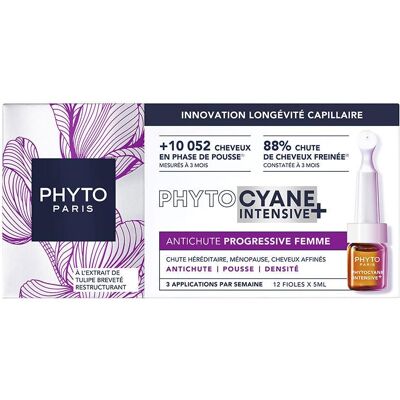 Phyto, Shampoo, PHYTOCYANE INTENSIVE+ ampoules for women, 12 units Phyto, Shampoo, PHYTOCYANE INTENSIVE+ ampoules for women, 12 units