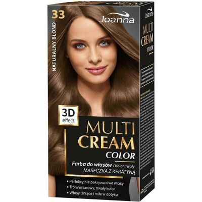 Joanna, Haarfarbe, Multi Cream Color Hair Dye 33 Naturalonde (Naturblond) Joanna, Haarfarbe, Multi Cream Color Hair Dye 33 Naturalonde (Naturblond)