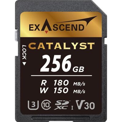 Exascend Catalyst 256GB (UHS-I SD V30) (256 GB, SDXC, U3, UHS-I), Speicherkarte, Schwarz Exascend Catalyst 256GB (UHS-I SD V30) (256 GB, SDXC, U3, UHS-I), Speicherkarte, Schwarz