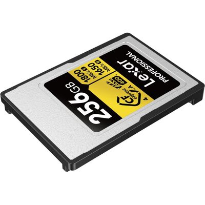 Lexar CFexpress PRO Type A Gold 4.0 Series 256GB R1800/W1650MB/s - VPG400 (256 GB, CFexpress Typ A), Speicherkarte, Gold, Silber Lexar CFexpress PRO Type A Gold 4.0 Series 256GB R1800/W1650MB/s - VPG400 (256 GB, CFexpress Typ A), Speicherkarte, Gold, Silber