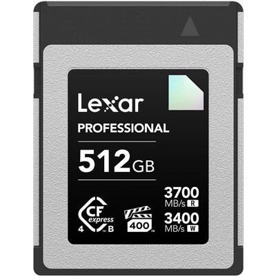 Lexar CFexpress PRO 4.0 Type B DIAMOND Series 512GB - R3700/W3400MB/s - VPG400 (512 GB, CFexpress Typ B), Speicherkarte Lexar CFexpress PRO 4.0 Type B DIAMOND Series 512GB - R3700/W3400MB/s - VPG400 (512 GB, CFexpress Typ B), Speicherkarte