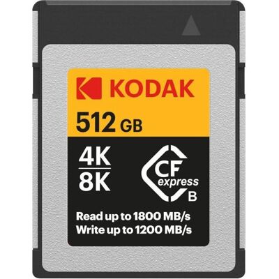 Kodak CFexpress Type B 512GB (512 GB, CFexpress Typ B), Speicherkarte, Orange, Grau, Schwarz Kodak CFexpress Type B 512GB (512 GB, CFexpress Typ B), Speicherkarte, Orange, Grau, Schwarz