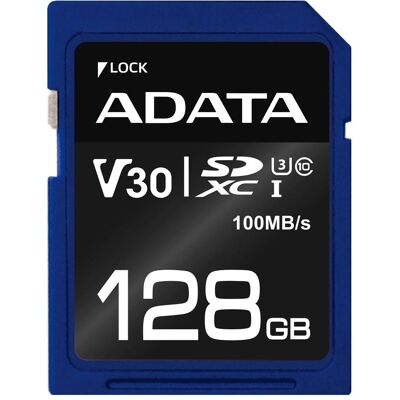Adata Premier Pro - Flash-Speicherkarte - 128 GB (128 GB, SDXC, U3, UHS-I), Speicherkarte, Blau Adata Premier Pro - Flash-Speicherkarte - 128 GB (128 GB, SDXC, U3, UHS-I), Speicherkarte, Blau