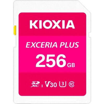 Kioxia Exceria Plus G2 SD Card 256GB (256 GB, SDXC, U3), Speicherkarte, Schwarz Kioxia Exceria Plus G2 SD Card 256GB (256 GB, SDXC, U3), Speicherkarte, Schwarz