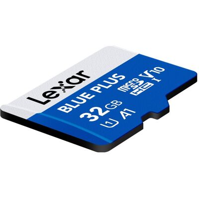 Lexar MEMORY MICRO SDXC 32GB UHS-I/W/A LMSBLPL032G-BNANG (32 GB, microSDXC, UHS-I), Speicherkarte, Blau Lexar MEMORY MICRO SDXC 32GB UHS-I/W/A LMSBLPL032G-BNANG (32 GB, microSDXC, UHS-I), Speicherkarte, Blau