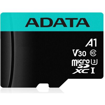 Adata Premier Pro (64 GB, microSDXC, U3, UHS-I), Speicherkarte, Schwarz Adata Premier Pro (64 GB, microSDXC, U3, UHS-I), Speicherkarte, Schwarz