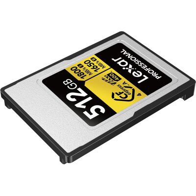 Lexar CFexpress PRO Type A Gold 4.0 Series 512GB R1800/W1650MB/s - VPG400 (512 GB, CFexpress Typ A), Speicherkarte, Gold Lexar CFexpress PRO Type A Gold 4.0 Series 512GB R1800/W1650MB/s - VPG400 (512 GB, CFexpress Typ A), Speicherkarte, Gold