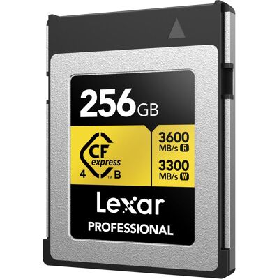 Lexar CFexpress PRO Type B GOLD 4.0 series 256GB - R3600/W3300MB/s (256 GB, CFexpress, CFexpress Typ B), Speicherkarte, Gold Lexar CFexpress PRO Type B GOLD 4.0 series 256GB - R3600/W3300MB/s (256 GB, CFexpress, CFexpress Typ B), Speicherkarte, Gold