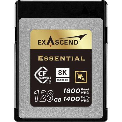 Exascend Essential (128 GB, CFexpress Typ B), Speicherkarte, Grau, Schwarz Exascend Essential (128 GB, CFexpress Typ B), Speicherkarte, Grau, Schwarz