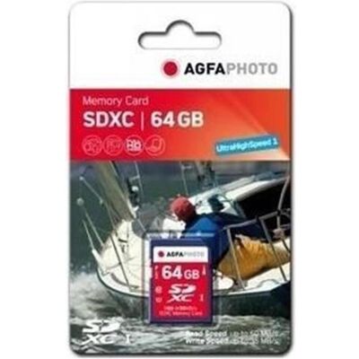 AGFAPHOTO SDXC Karte 64GB High Speed Class 10 UHS I U1 V30 (64 GB, SDXC, U1, UHS-I), Speicherkarte, Mehrfarbig AGFAPHOTO SDXC Karte 64GB High Speed Class 10 UHS I U1 V30 (64 GB, SDXC, U1, UHS-I), Speicherkarte, Mehrfarbig