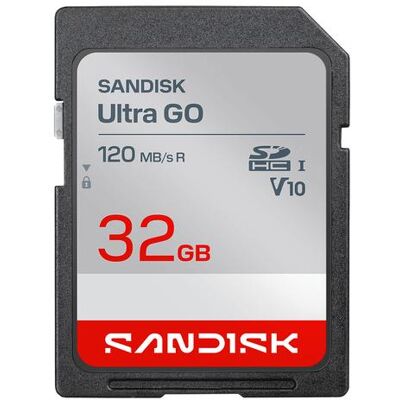 SanDisk Ultra Go (32 GB, SDHC, U1, UHS-I), Speicherkarte, Rot, Grau, Schwarz SanDisk Ultra Go (32 GB, SDHC, U1, UHS-I), Speicherkarte, Rot, Grau, Schwarz