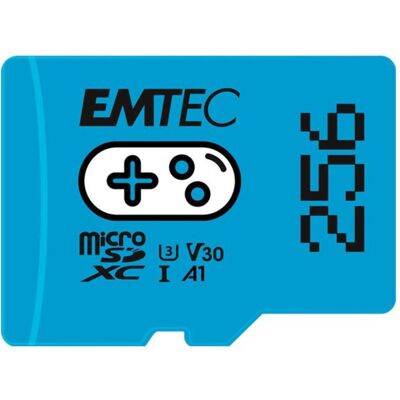 Emtec Gaming (256 GB, microSDXC, U3, UHS-I), Speicherkarte, Blau Emtec Gaming (256 GB, microSDXC, U3, UHS-I), Speicherkarte, Blau