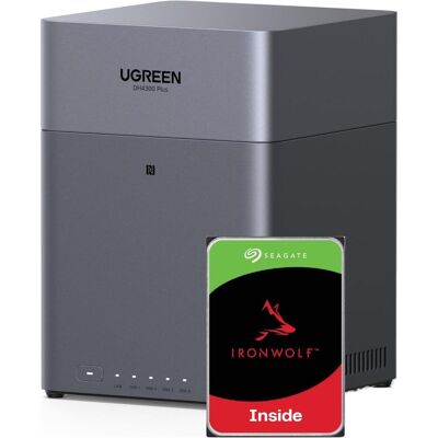 Ugreen DH4300 Plus 4Bay 16TB NAS met 4x 4TB Seagate IW, NAS Zubehör Ugreen DH4300 Plus 4Bay 16TB NAS met 4x 4TB Seagate IW, NAS Zubehör