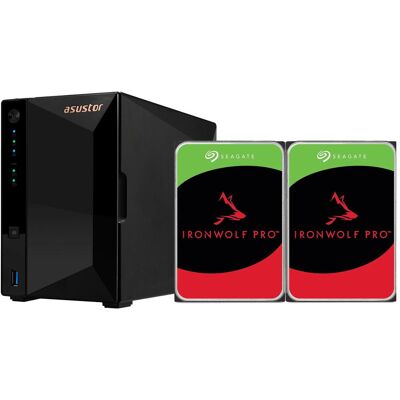 Asustor NAS-Server Drivestor 2 Pro Gen2 AS-3302T – 8 TB (2 × 4 TB) Seagate Ironwolf Pro (2 x 4 TB, Seagate IronWolf Pro), NAS, Schwarz Asustor NAS-Server Drivestor 2 Pro Gen2 AS-3302T – 8 TB (2 × 4 TB) Seagate Ironwolf Pro (2 x 4 TB, Seagate IronWolf Pro), NAS, Schwarz