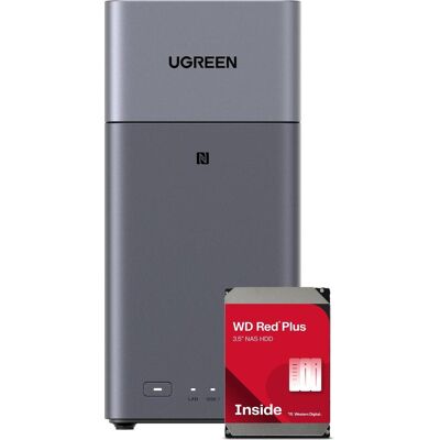 Ugreen DH2300 2Bay 8TB NAS met 2x 4TB WD RED, NAS Zubehör Ugreen DH2300 2Bay 8TB NAS met 2x 4TB WD RED, NAS Zubehör