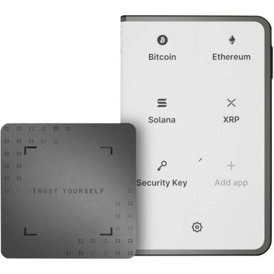 Ledger Stax inkl. Recovery Key (Bitcoin, Cardano, Ethereum Classic), Crypto Wallet, Schwarz, Weiss Ledger Stax inkl. Recovery Key (Bitcoin, Cardano, Ethereum Classic), Crypto Wallet, Schwarz, Weiss
