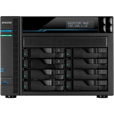 Asustor Lockerstor 8 AS6508T (0 TB), NAS, Schwarz Asustor Lockerstor 8 AS6508T (0 TB), NAS, Schwarz