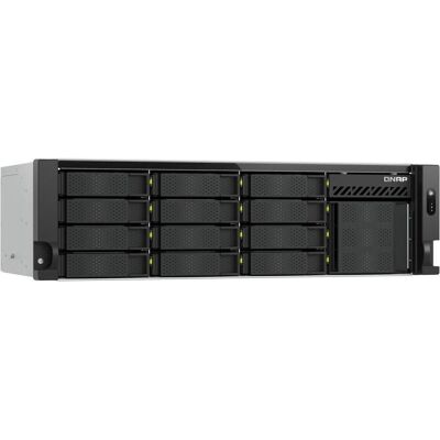 QNAP TS-h1655XeU-RP-8G-12H04 3U NAS Intel Atom C5125 12x20TB HDD included, NAS, Grau, Schwarz QNAP TS-h1655XeU-RP-8G-12H04 3U NAS Intel Atom C5125 12x20TB HDD included, NAS, Grau, Schwarz