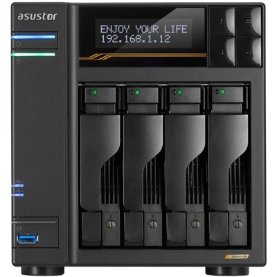 Asustor LOCKERSTOR 4 Gen3 (0 TB), NAS, Schwarz Asustor LOCKERSTOR 4 Gen3 (0 TB), NAS, Schwarz