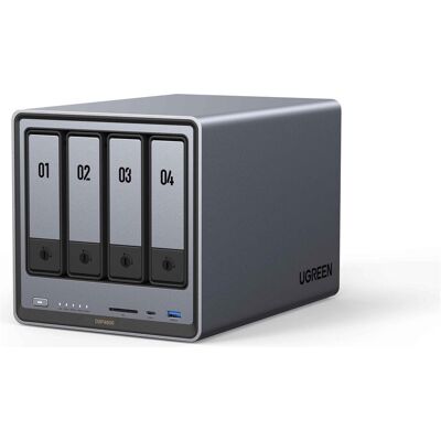 Ugreen NASync DXP4800 (0 TB), NAS, Schwarz, Grau Ugreen NASync DXP4800 (0 TB), NAS, Schwarz, Grau