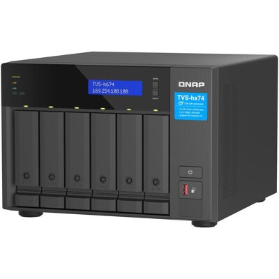 QNAP TVS-H674T-I5-32G (0 TB), NAS, Schwarz QNAP TVS-H674T-I5-32G (0 TB), NAS, Schwarz