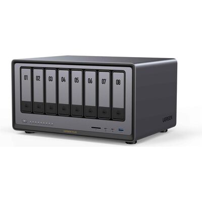 Ugreen NASync DXP8800 Plus (0 TB), NAS, Schwarz, Grau Ugreen NASync DXP8800 Plus (0 TB), NAS, Schwarz, Grau