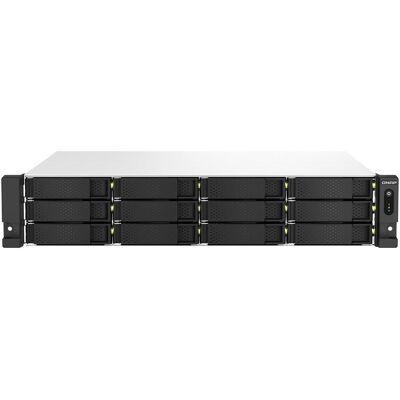 QNAP NAS TS-1264U-RP-8G (12 Bay) 2U (0 TB), NAS, Schwarz QNAP NAS TS-1264U-RP-8G (12 Bay) 2U (0 TB), NAS, Schwarz