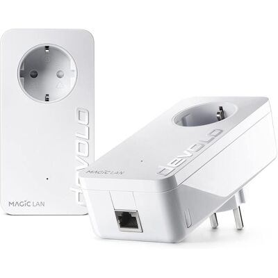Devolo Magic 1 LAN Starter Kit - Powerline-Adapter, 1200 Mbit/s, Weiß Devolo Magic 1 LAN Starter Kit - Powerline-Adapter, 1200 Mbit/s, Weiß